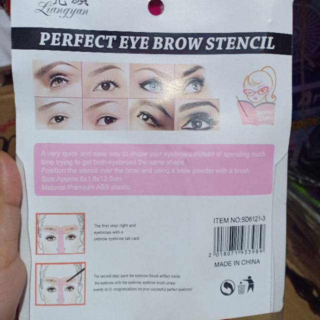 Cetakan Alis ISI 8 Perfect Eyebrow Stencil Aksesoris