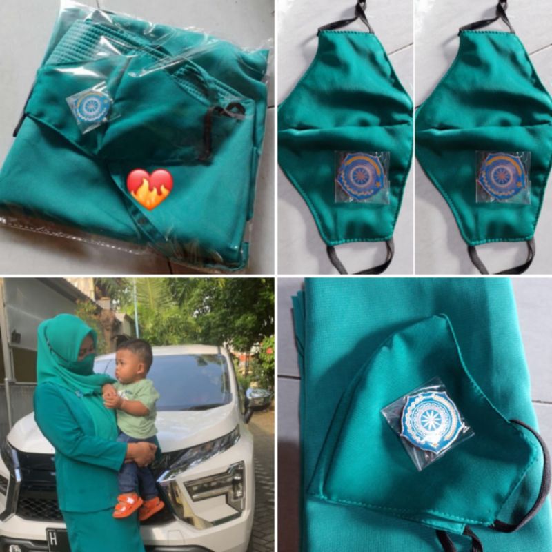 hijab pkk/ seragam pkk/ hijab pkk segi 4/ hijab pkk instan/ paket hemat hijab pkk/ hijab pkk hijau t