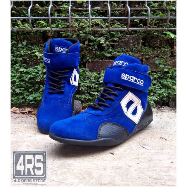 Sparco Sepatu Drag Sport Touring Casual Harga Termurah - Biru
