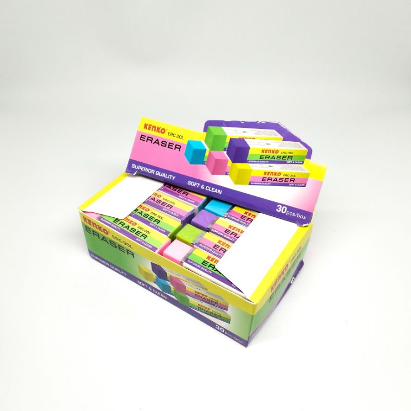 

[5 pcs] Penghapus KENKO/ Kenko Eraser warna warni ERC-30L