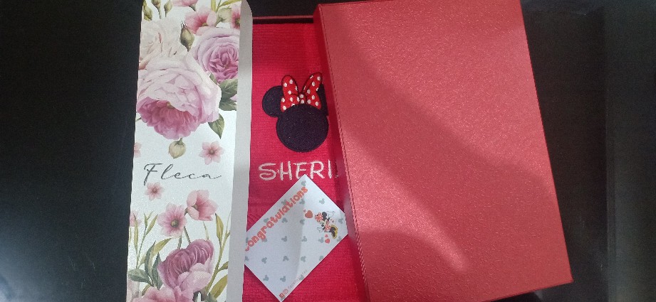 Hampers Handuk Unicorn Minnie Mickey Mouse Doraemon Bordir Nama Kado Ultah Souvenir Anak Custom