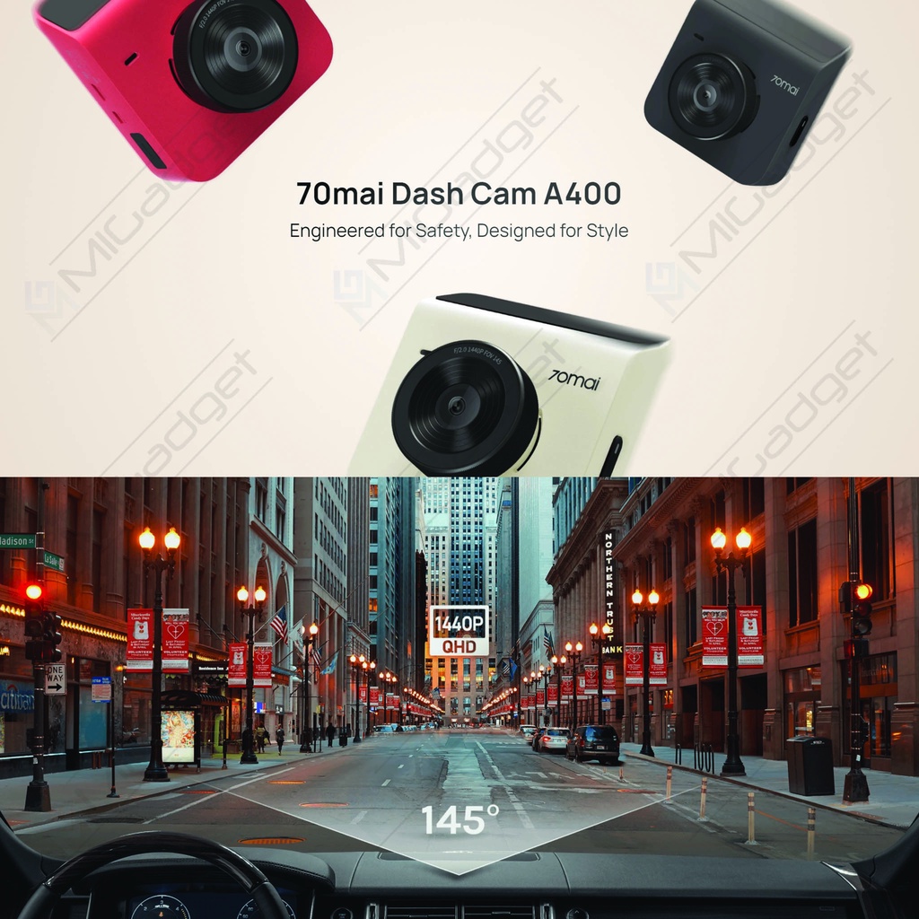 70Mai Dash Cam A400S Dash Camera A400 S 1440P - Kamera Mobil