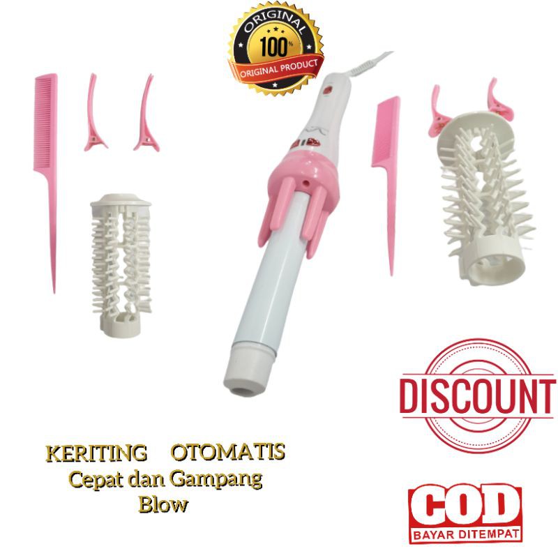 Catok Otomatis Keriting Magic Curly MH 8008 catokan Bagus 02-031-MH yang terlaris dan paling murah