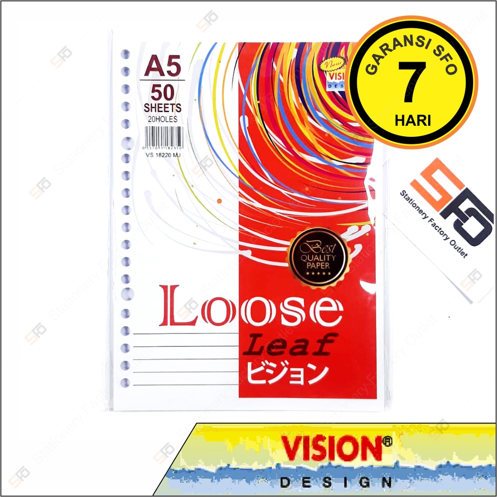 

Loose Leaf A5 Vision isi 50 lembar - SFO Semarang Official