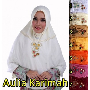 AULIA KARIMAH / Jilbab Pesta Instan Panjang Hijab Syari Kerudung Langsung Pakai