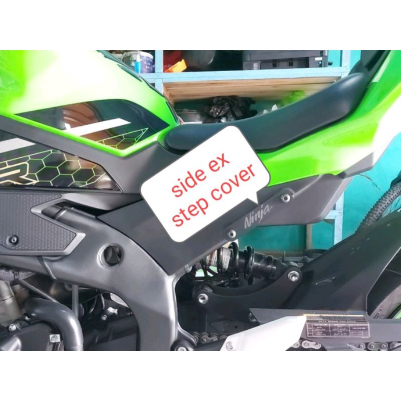 ninja zx25r side ex step cover - tutup bekas lubang foot step zx 25