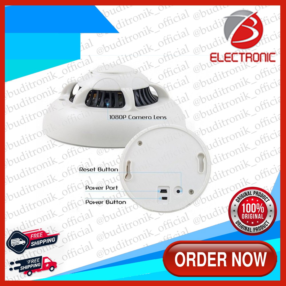 IP Camera - Spy Camera Wifi Smoke Detector HD 1080P 4K - Hidden Kamera