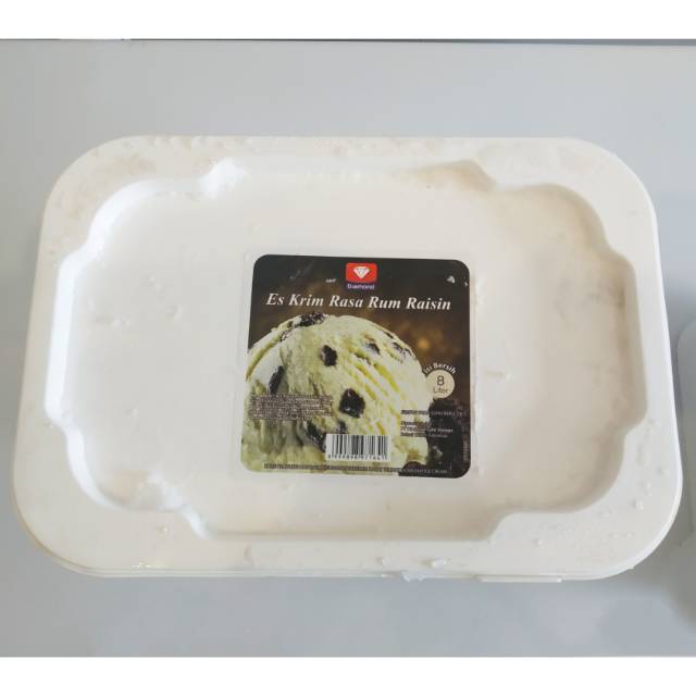 Diamond ice cream rum & raisin
