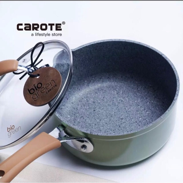 Ready Stock Carote Bio Green / Bio Pink Sauce Pan