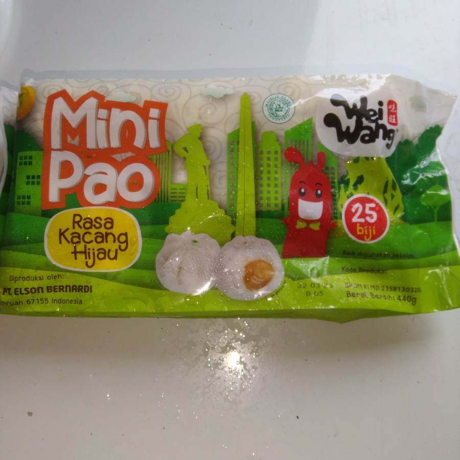 

Weiwang mini pao kacang hijau isi 25