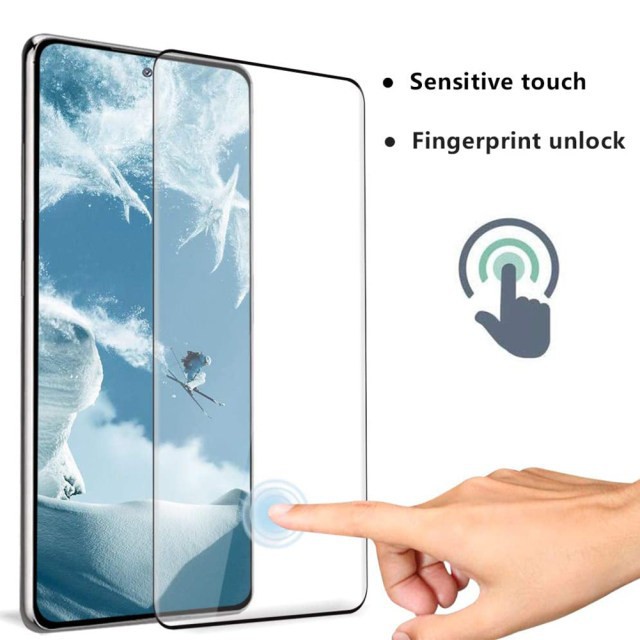 SAMSUNG S23 / S23 PLUS / S22 / S22 PLUS / S21 FE / S21 / S21 PLUS TEMPERED GLASS FULL COVER FINGERPRINT UNLOCK