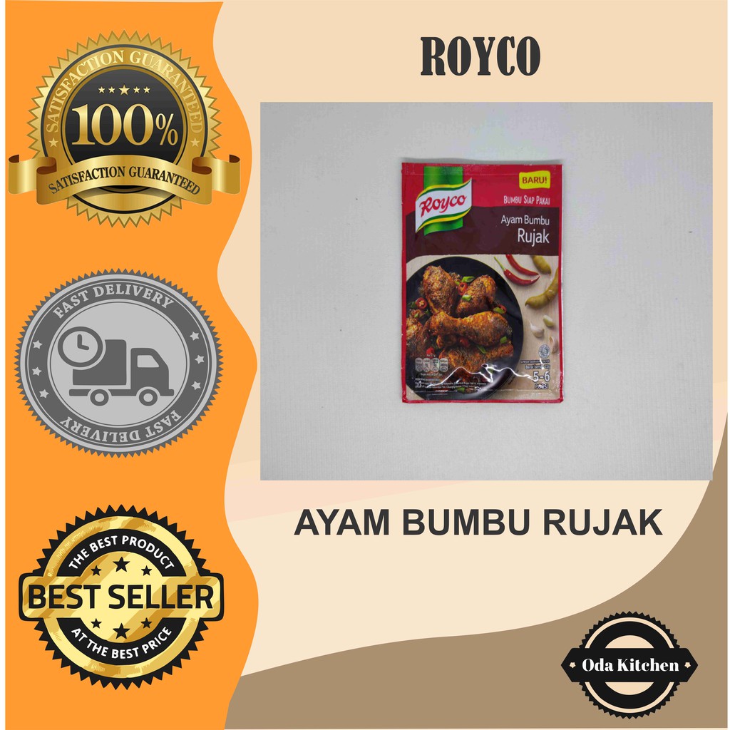 ROYCO AYAM BAKAR BUMBU RUJAK PACK 22GR