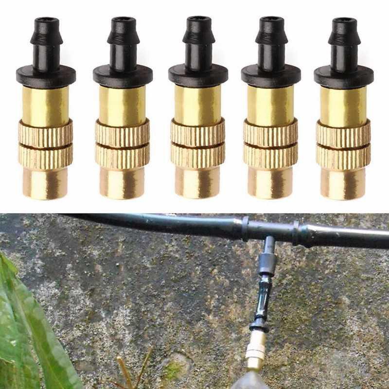 VanKood Water Mist Sprinkler Irigasi Air Nozzle Brass 1 Holes 10PCS