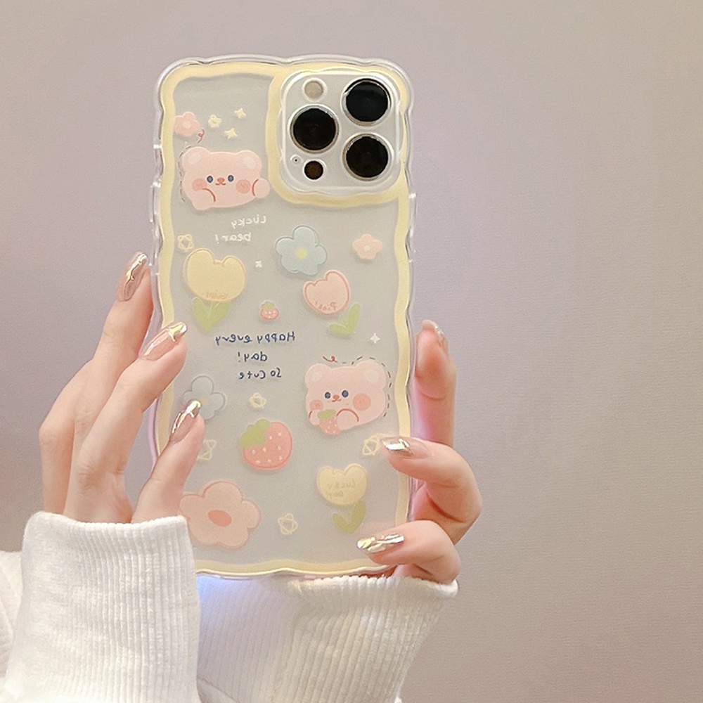 Soft case TPU Transparan shockproof Motif Kartun Lucu Untuk iPhone 11 Pro max 12 13 Pro max mini XS max xr 7 8 Se 2020 plus