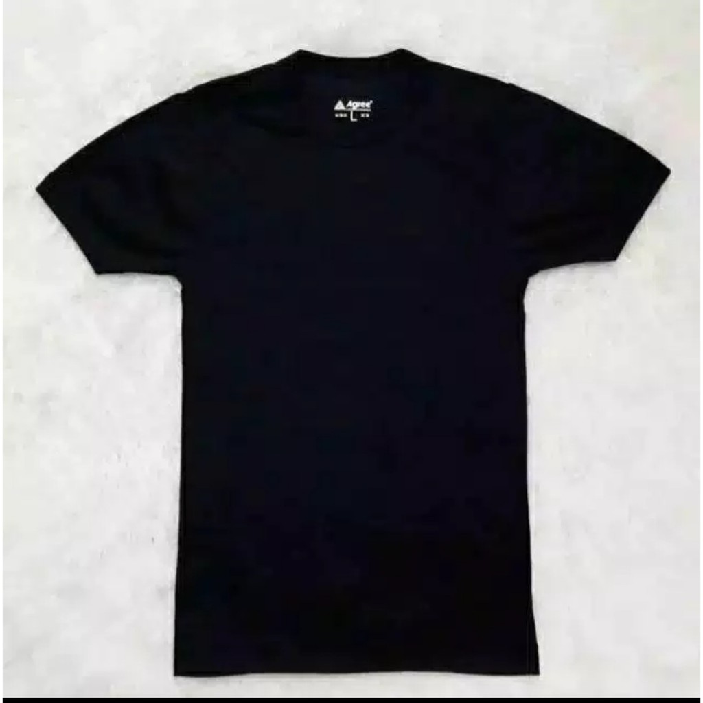 WF STORE kaos oblong pria agree oblong dalaman pria agree oblong terbaru warna HITAM