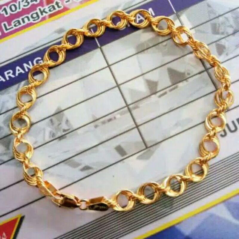 Gelang model emas asli kadar 700