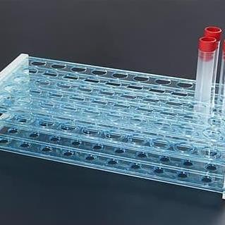 ------] rak tabung reaksi plastik 50 lubang 12 x 75 mm bongkar pasang