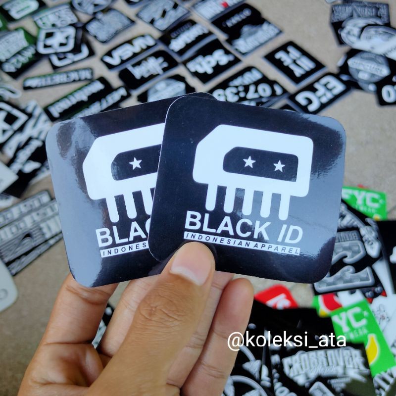 black id stiker simple