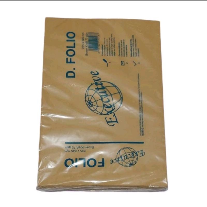 

AMPLOP COKLAT POLOS MURAH EXECUTIVE 70gsm (1 pack)