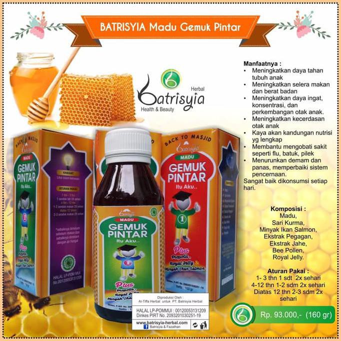 

Kualitas Terjamin Madu Anak Gemuk Pintar Batrisyia, Madu Gempi Penambah Nafsu Makan Dijamin Asli