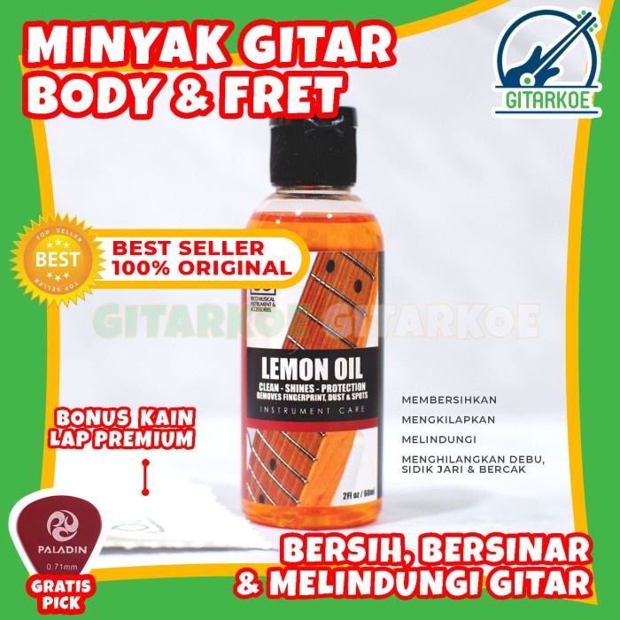 Minyak Gitar Lemon Oil Pembersih Gitar Body &amp; Fret / Guitar Polish