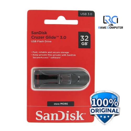 Originnal Sandisk Cruzer Glide USB 3.0 Flash Drive CZ600 32GB