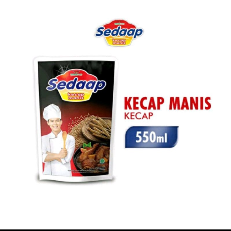 kecap sedap 550ml free piring
