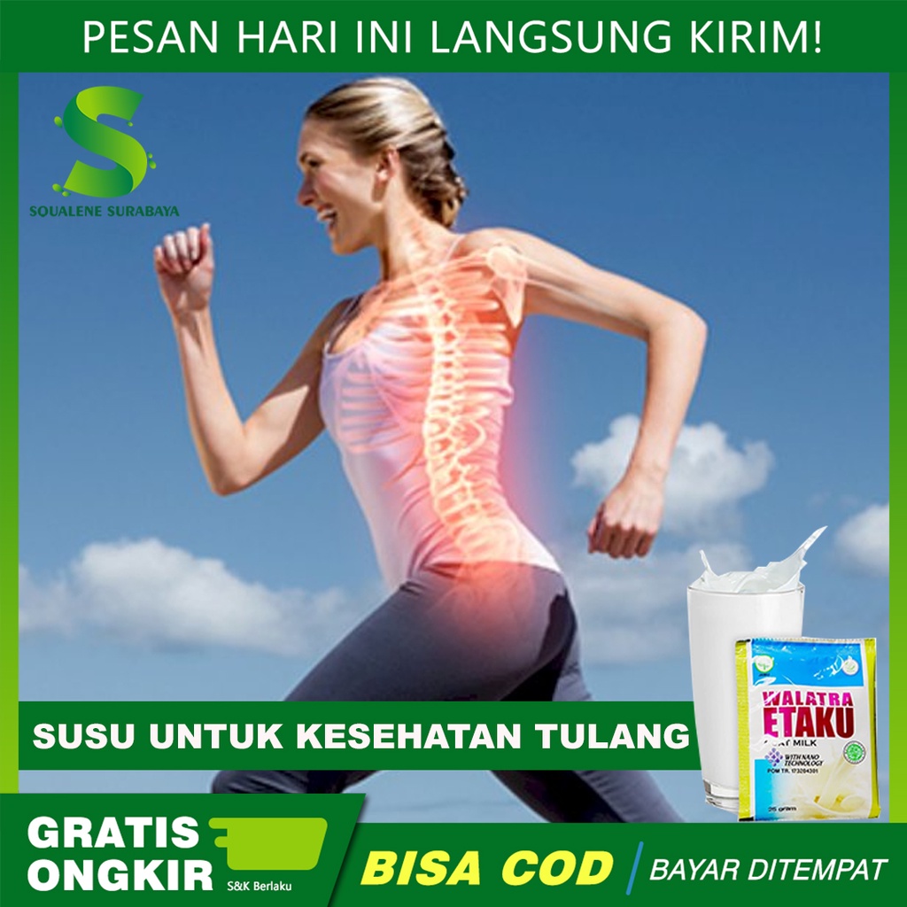 

WALATRA ETAKU 100% ORIGINAL - Susu Untuk Kesehatan Tulang - Tulang Keropos - Patah Tulang - Tulang Retak - Memperkuat Tulang - Mengobati Nyeri Sendi