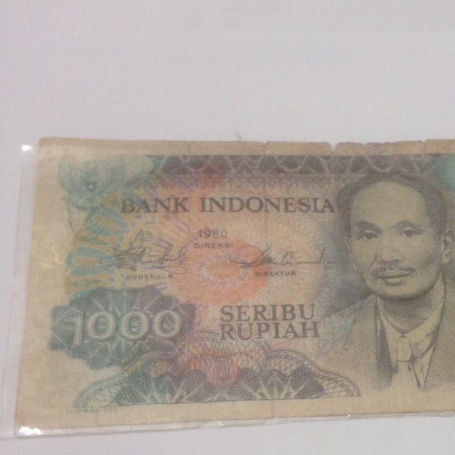 uang Rp 1000 , 1980