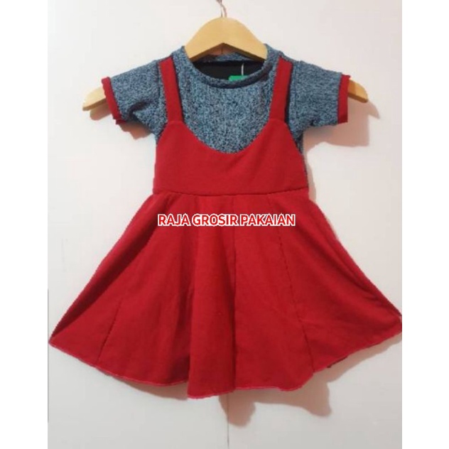 Baju Dress Kodok Anak Cantik Usia 1-4 Thn