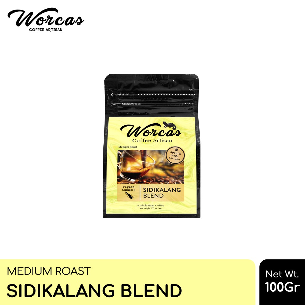 

WORCAS Kopi Sidikalang Blend 100 Gram | Medium Roast