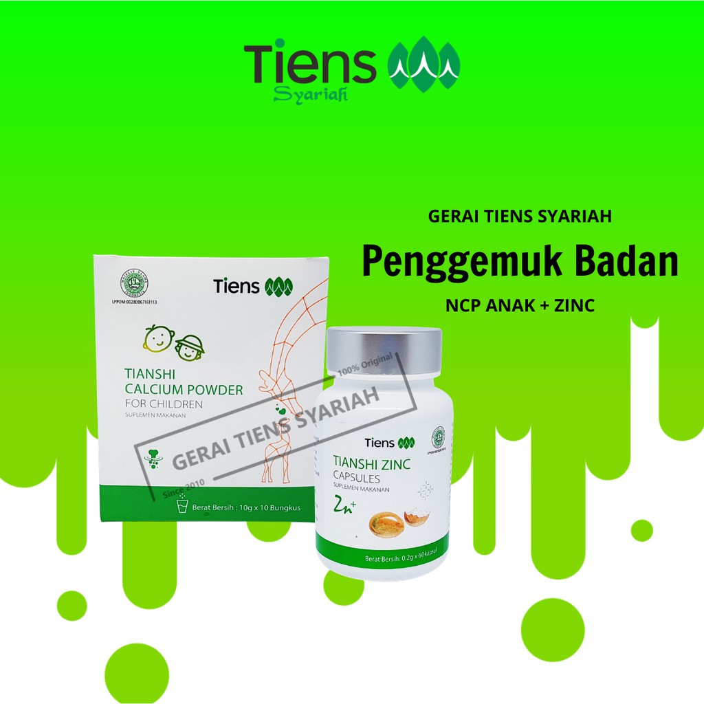 "Obat Gemuk Herbal Tiens Penggemuk Badan Alami Terbaik NHCP Zinc"