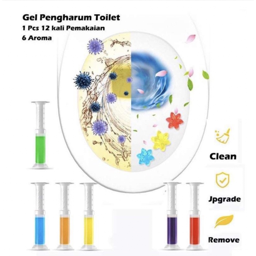 GEL PENGHARUM CLOSET - PARFUME TOILET - STERIL PEWANGI WC - FRAGRANCE GEL TOILET CLEANER KLOSET Image 5