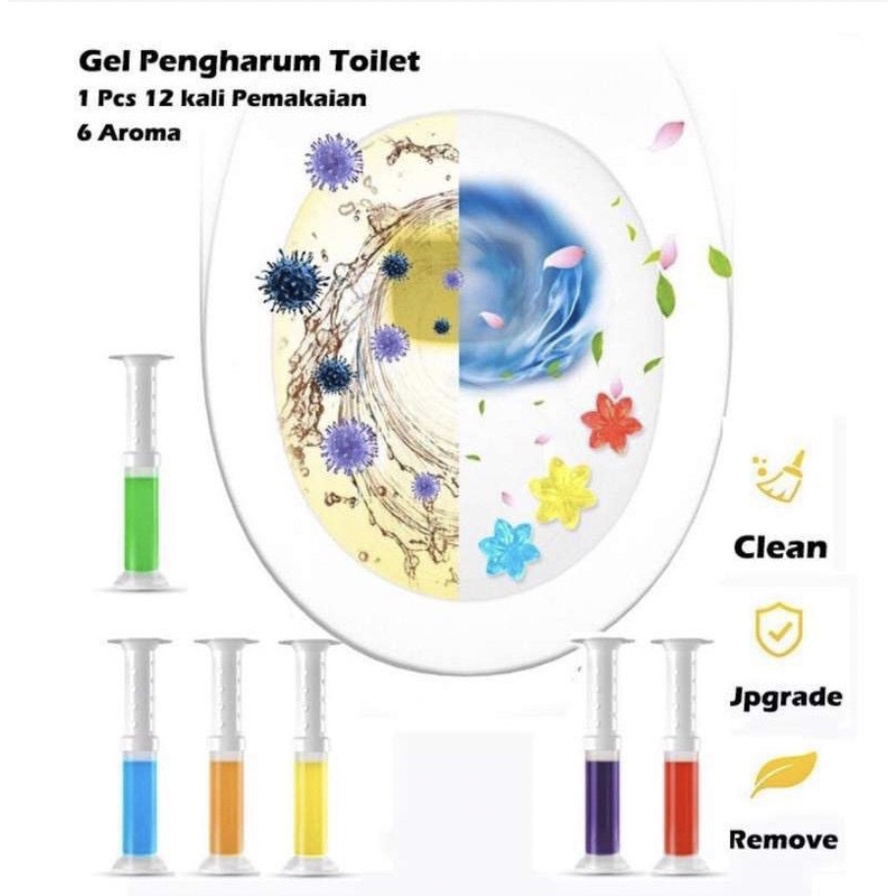 GEL PENGHARUM CLOSET - PARFUME TOILET - STERIL PEWANGI WC - FRAGRANCE GEL TOILET CLEANER KLOSET