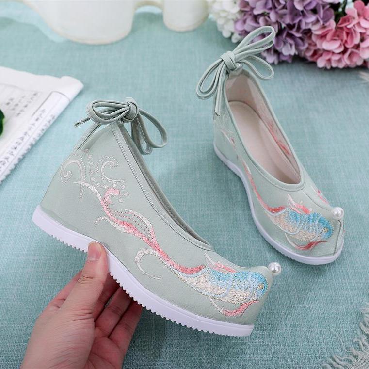 The Han-style clothing shoes female archaic style shoes female original seven cm retro Super fairy h