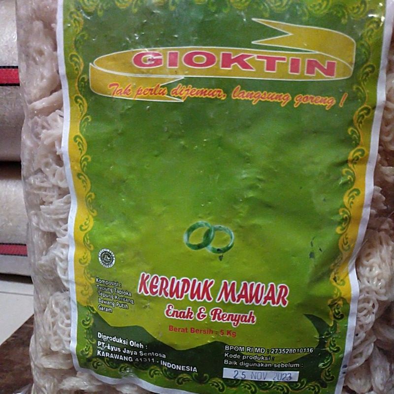 

Kerupuk mawar 5 kg