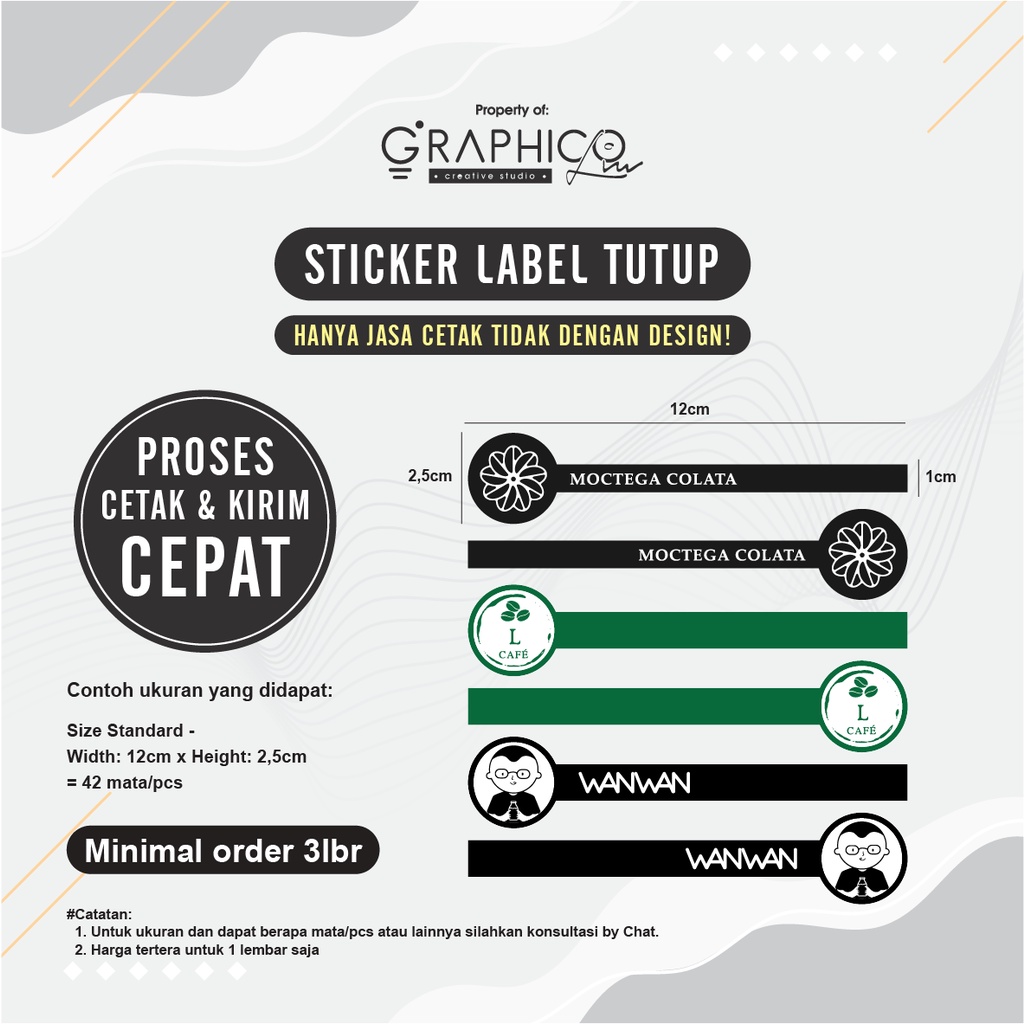 

Stiker Label Tutup - Vinyl