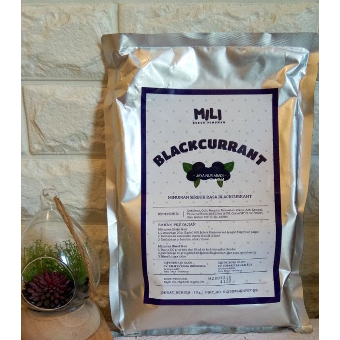 

BUBUK MINUMAN MILI BLACKCURRANT 1 Kg (New Varian)