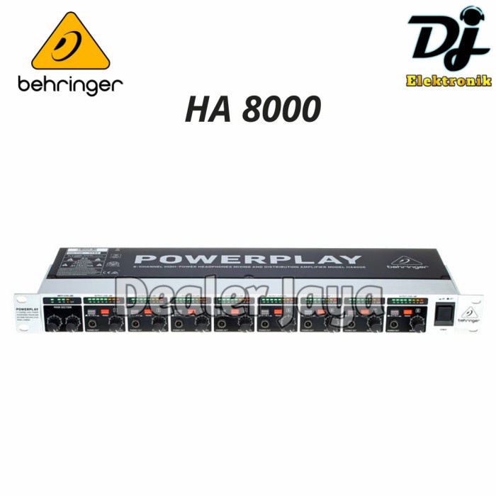 Headphone Amplifier Behringer HA 8000 / HA8000 V2 - 8 channel