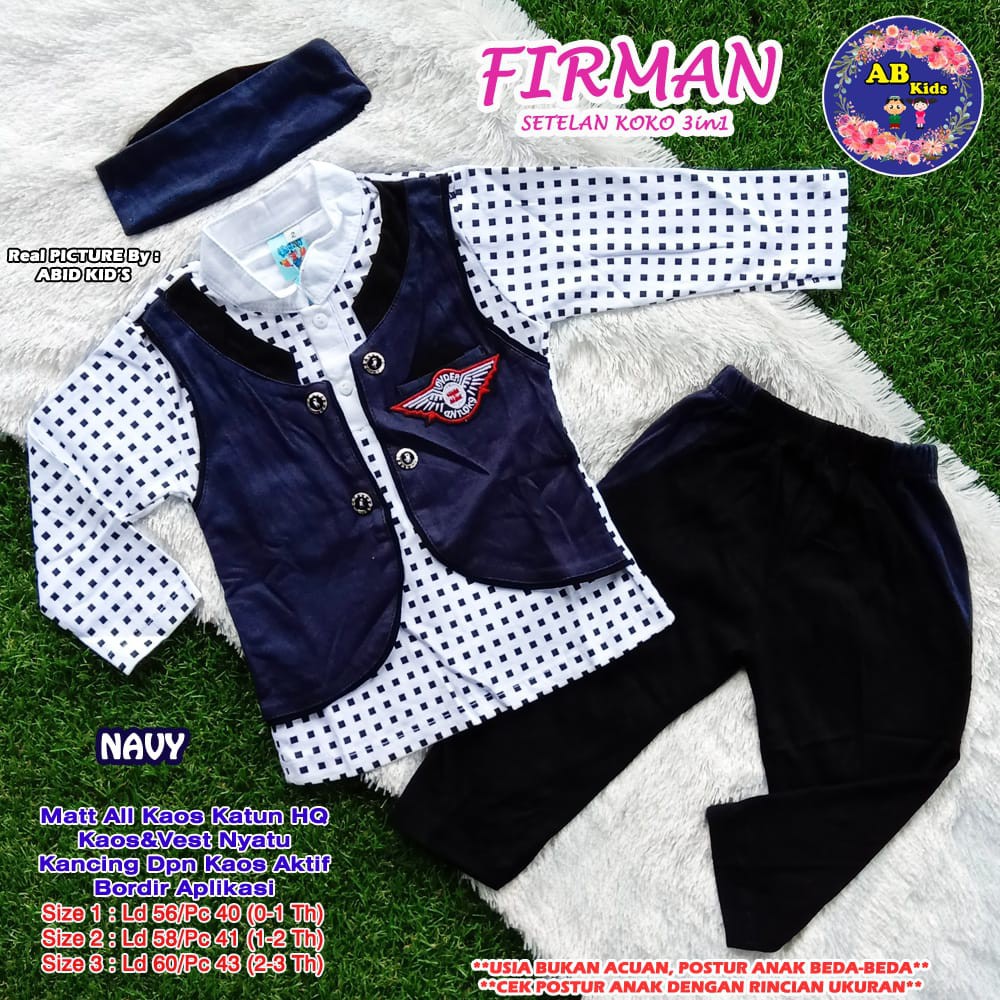 SET ANAK COWOK FIRMAN ABID KIDS 0305