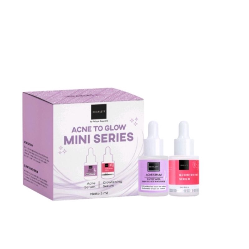 Scarlett whitening acne serum mini series