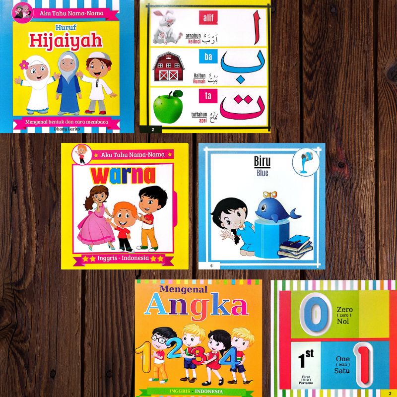 board book anak 15x15cm