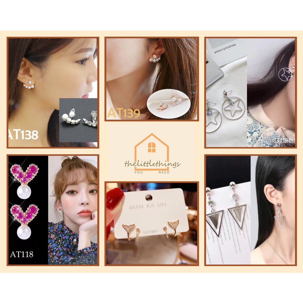 The Little Things Anting Korea Model Panjang Pendek Anting Import