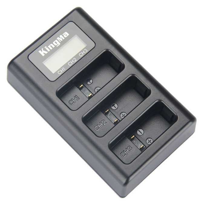 Kingma Charger Baterai 3 Slot GoPro Hero 5/6/7 AHDBT-501 - BM043