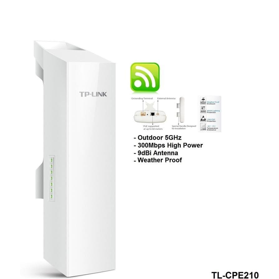 Access Point Tp-Link outdoor 300Mbps 9dBi 2.4ghz mimo 2x2 tdma pharos cpe-210 cpe210