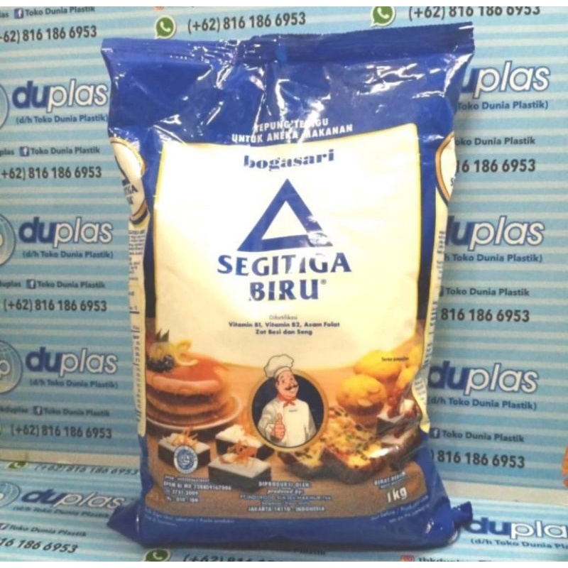 

Tepung Terigu Segitiga Biru Premium Bogasari 1 kg