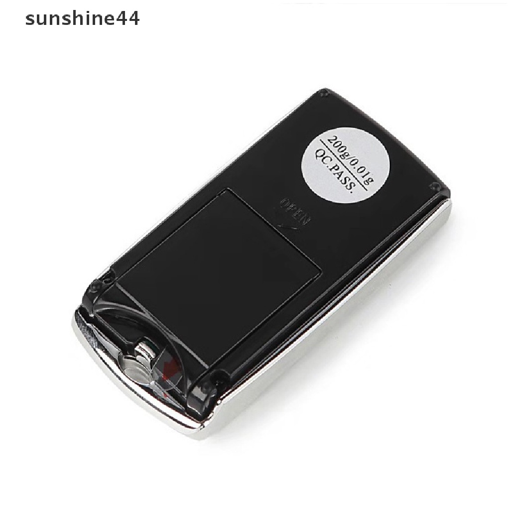 Sunshine Timbangan Saku Digital Mini Portable 200g / 100g 0.01g Untuk Perhiasan Emas Sterling