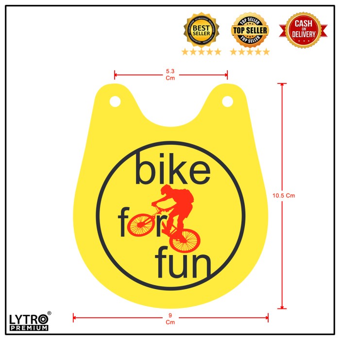 Bike Tag Sepeda - Bike For Fun - Gantungan Sepeda - Aksesoris Sepeda