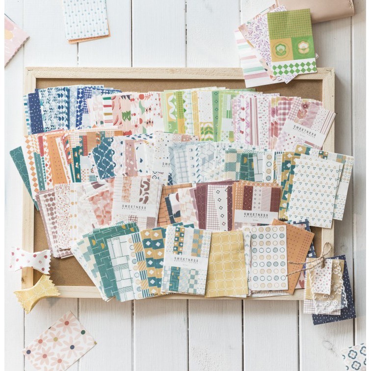 

[SCRIBBLE_ID] 50 Pcs SWEETNESS Deco Paper Kertas Motif Dekorasi Buku Jurnal Hias DIY Scrapbook N0015