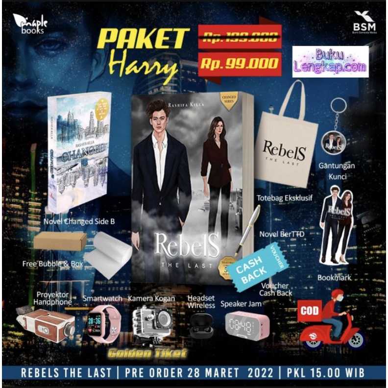 po buku novel Rebels the last - Rashifa Killa original